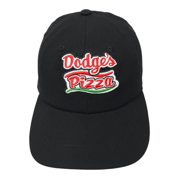 Dodges Pizza Embroidered Patch Strapback Cap Trucker Baseball Hat Black - Picture 1 of 13